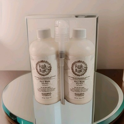 Tweak'd by Nature FLEUR BLANC Body Wash w Pump 16 Oz 2x Bottles New !!!
