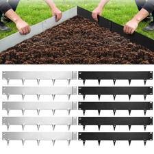 Garden Gear Heavy Metal Border 5Pack Steel Edging 1m Long 15/20cm High Rustproof