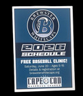 2026 Cape Cod Baseball League Brewster Whitecaps Pocket Schedule Massachusetts A — photo 1