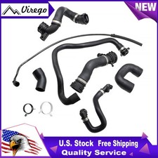 For Bmw E90 128i 328i 07-09 11 N51 Radiator Coolant Water Hose Pipe Kit 7 Hoses