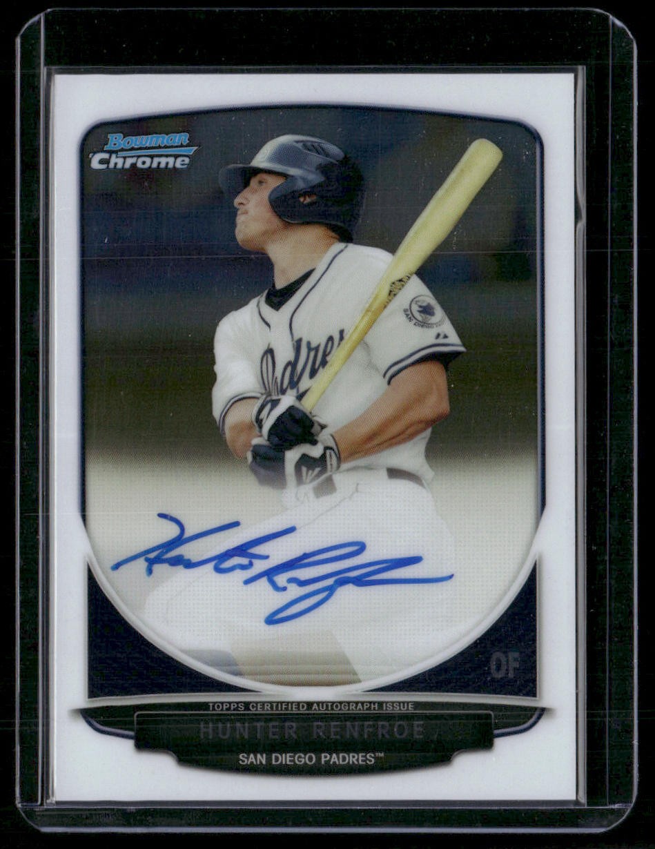 2013 Bowman Draft Chrome #BCA-HR Hunter Renfroe Auto