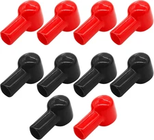 10 Pcs Battery Terminal Boots Insulating Covers, Protector Cable Lug Caps Replac