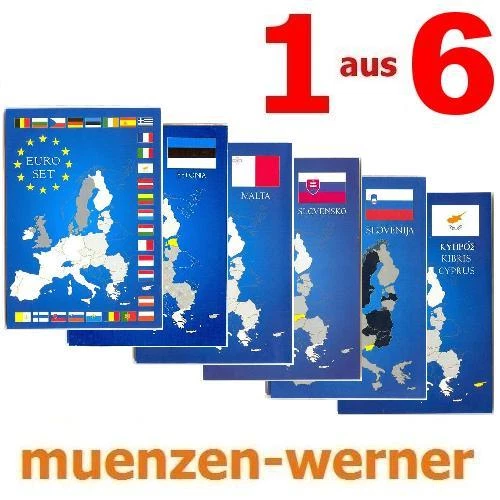 Tarjeta de colección Leuchtturm para euro·moneda·KMS 1c-2€ 8 monedas de curso conjunto carpeta tarjeta - Imagen 1 de 8