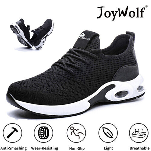 Lightweight Men's Safety Shoes Steel Toe Air Sneakers Indestructible Trainers US - Picture 1 of 13