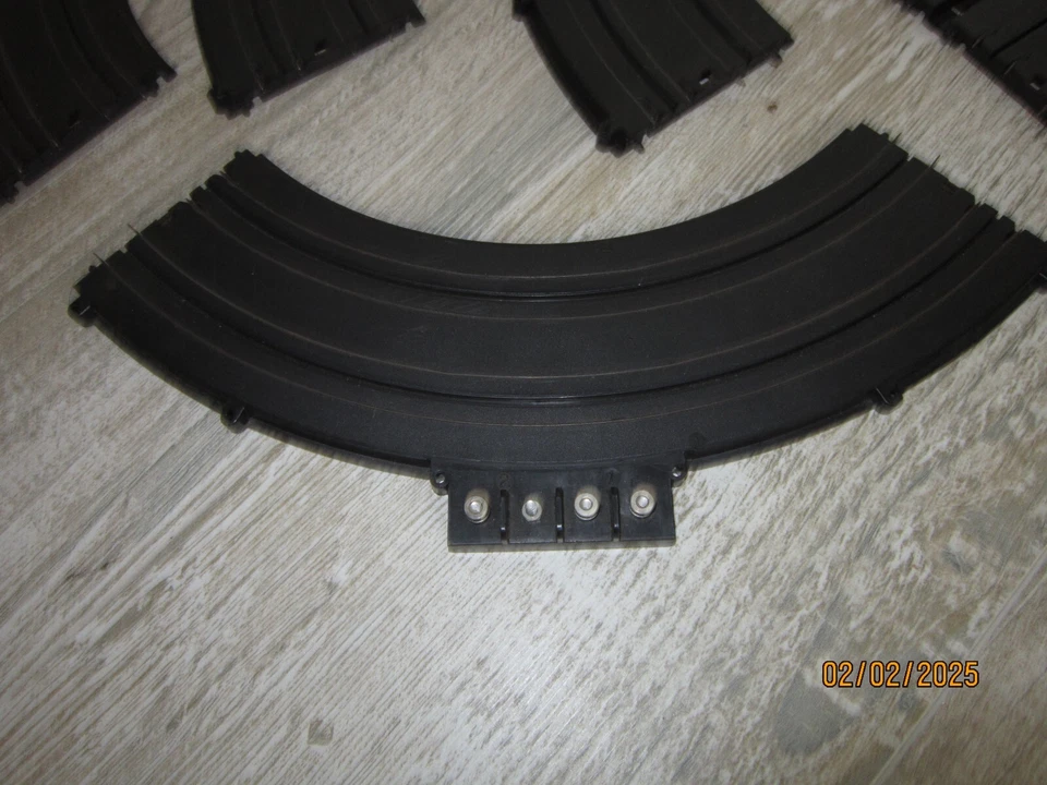 Lote de 4 vías de coche ranurado Marx curvas 2 rectas incluye pista terminal en muy buena condición Foto 2 de 4