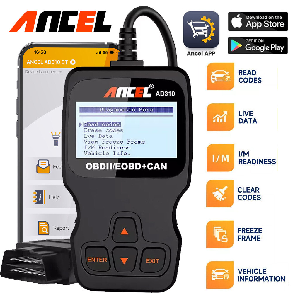 ANCEL Bluetooth OBD2 OBDII Car Auto Scanner Tool Switch Diagnostic Scan Reader-image