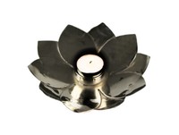 Glas Schwimmschale Rund Silber, D: 8Cm - Schwimmkerzen, Tischdeko, Teelichtha...