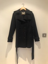 Hobbs, Black, Mackintosh Coat, Women's, Size 10 Uk