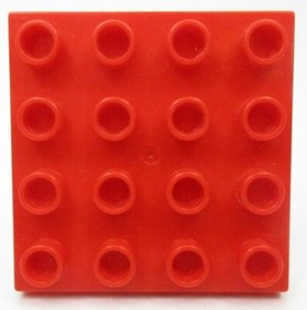 LEGO Duplo Red Plate 4x4 Ref 14721 Set 10590 10805 10545 10840 10875 10591 10593