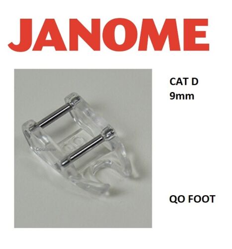 GENUINE Janome Sewing Feet Foot Cat D 9mm MC8900 8200 6700P 9900 9450 Atelier M7 - Picture 36 of 36