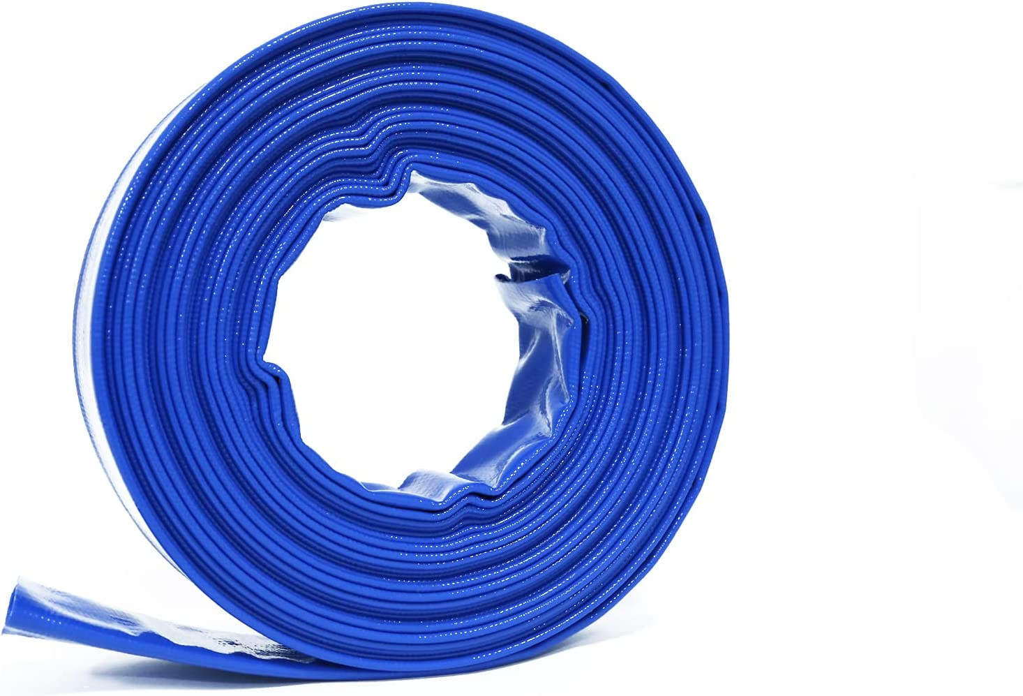 1.5" X 50 FT 6 Bar Pool Backwash Hose 50 Ft,Lay Flat Hose 1.5 Inch Pool