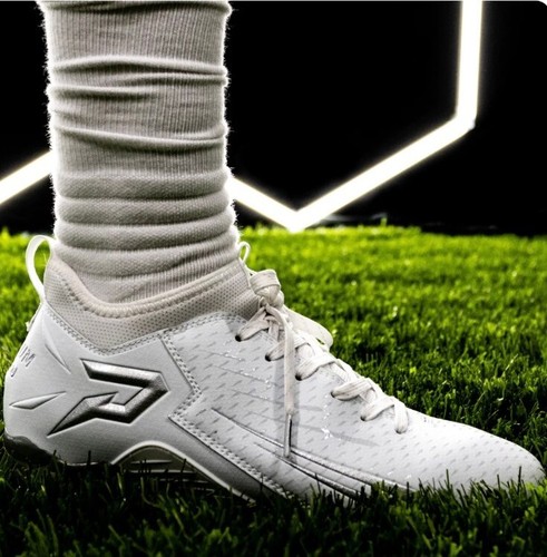QUANTUM SPEED: FOOTBALL CLEATS WHITE by Phenom Elite Sz-12 - Picture 13 of 17