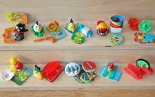 JUEGO COMPLETO DE 10 JUGUETES HUEVO SORPRESA KINDER JOY 2015 ANGRY BIRDS CON TODOS LOS PAPELES