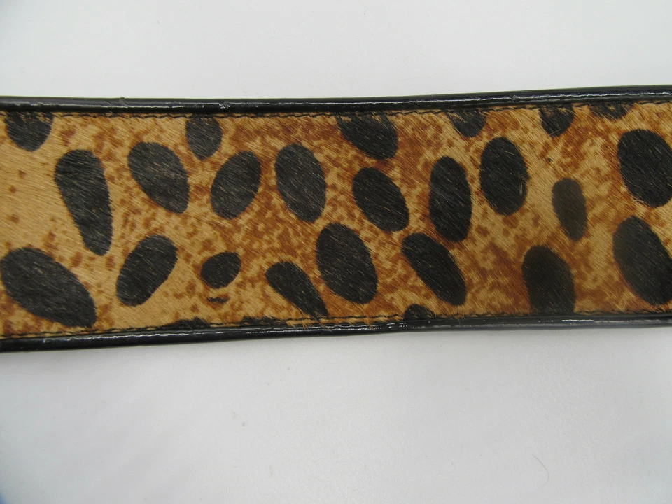 Cinturón de cuero con estampado animal de crin de caballo CALVIN KLEIN talla mediana Foto 4 de 4