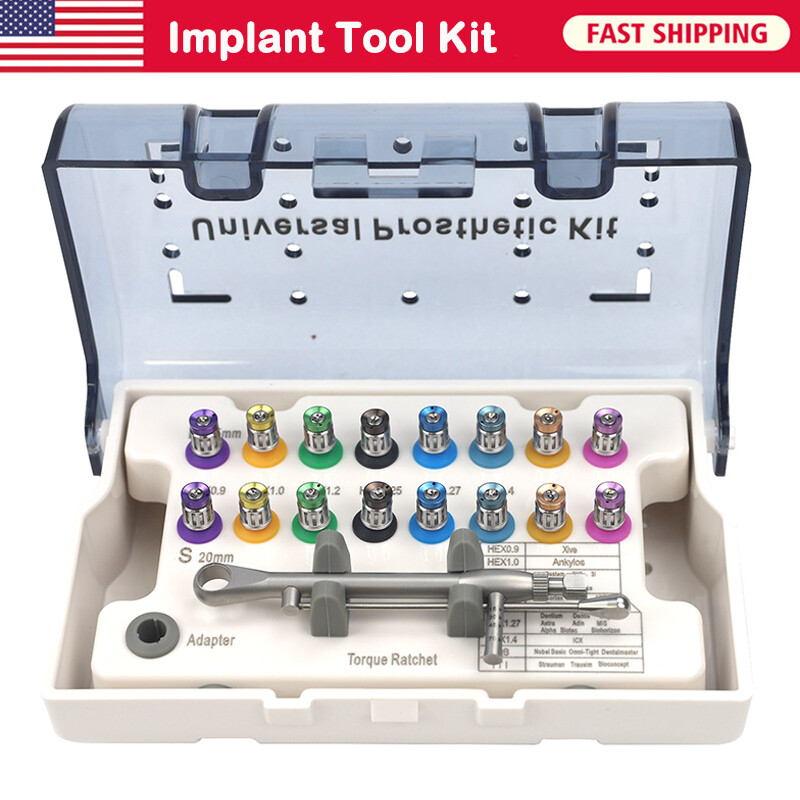 Prosthetic Restoration Hand Driver Tool Kit Dental Implant Instrument USA STOCK