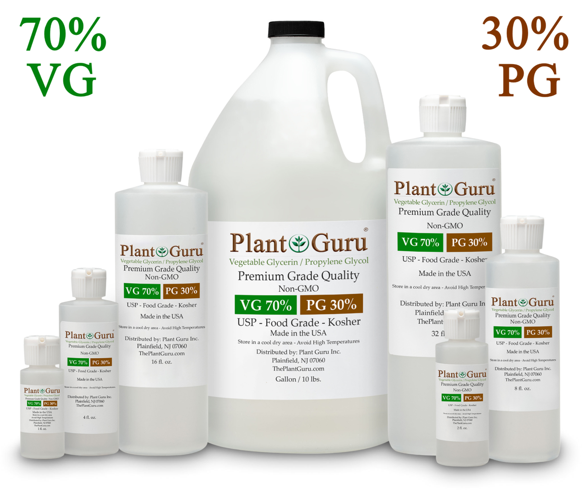 70/30 VG PG BLEND VEGETABLE GLYCERIN & PROPYLENE GLYCOL USP KOSHER FOOD  GRADE