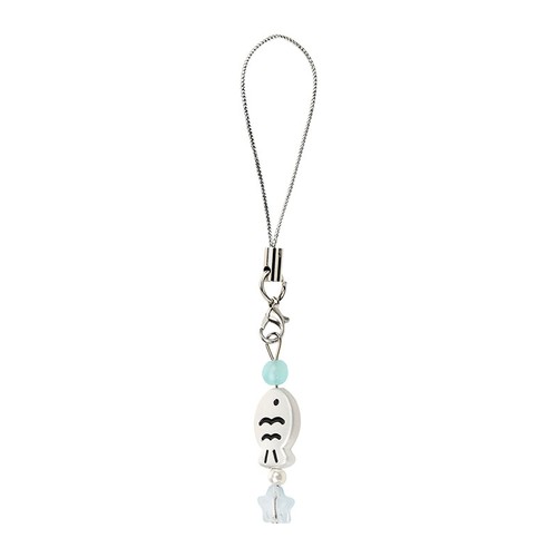 Cute Little Fish Phone Lanyard Cartoon Taiyaki Beaded Mobile Phone Chain - Zdjęcie 10 z 12