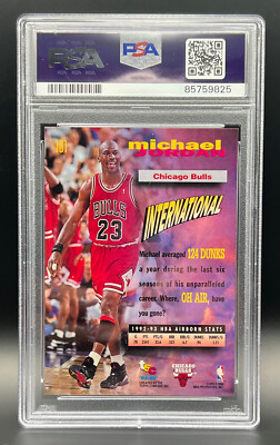 1993 Stadium Club Michael Jordan Frequent Flyers #181 PSA 9 MINT