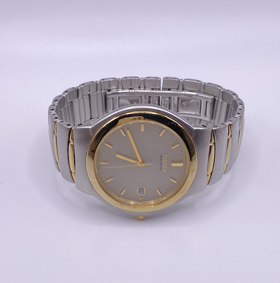 Citizen Eco-drive WR 100 Stainless Steel Mens Dress Bracelet