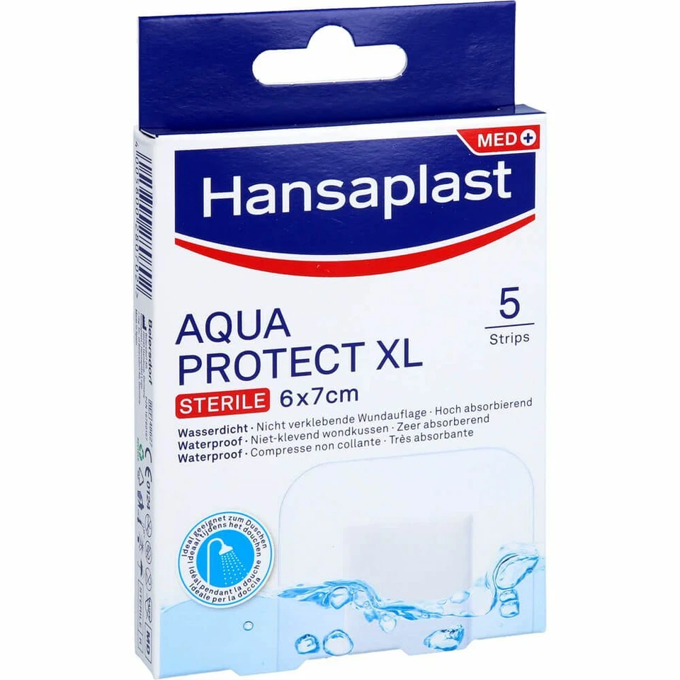 BEIERSDORF AG HANSAPLAST Aqua Protect Wundverb.steril 6x7 cm 5 St PZN16760167