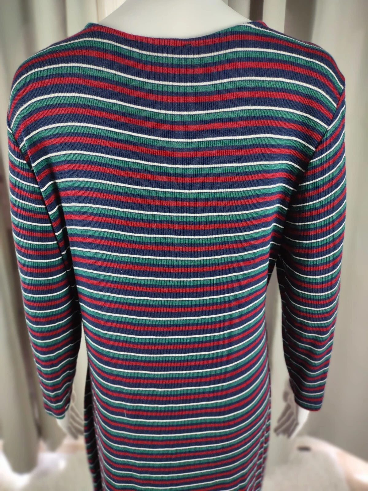 VETEMENTS Abito midi Forever 21 Plus a righe in maglia a costine scollo a scoop multicolore 1X