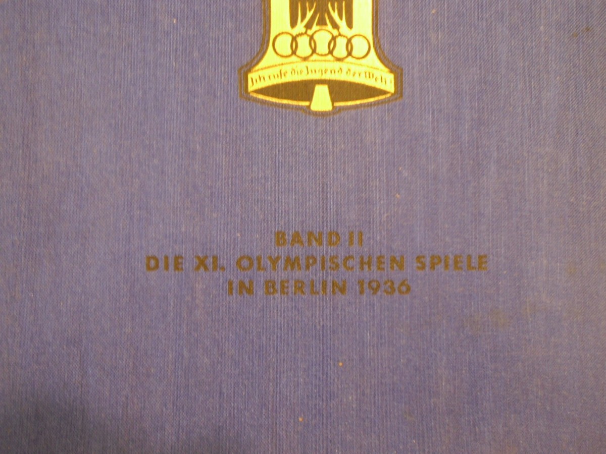 ドイツ　ベルリンオリンピック　1936年　雑誌2冊セット　当時　貴重資料　洋書 1936 Berlin Olympic Band II Hard Cover Bound Book with