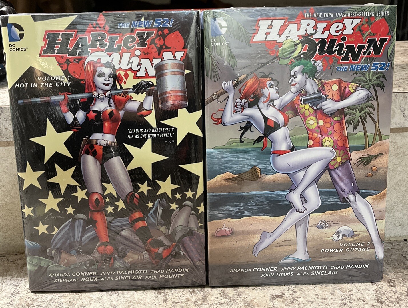 HARLEY QUINN:  Vol 1.& 2 POWER OUTAGE • HOT  IN THE CITY  Hardcover • DC Comics