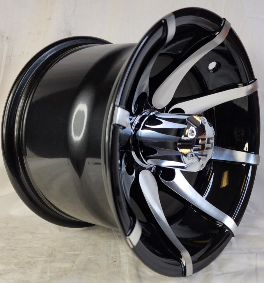 10x7 4/4 Aluminum Golf Cart Rims Wheels for Ez-Go Club Car Yamaha ...