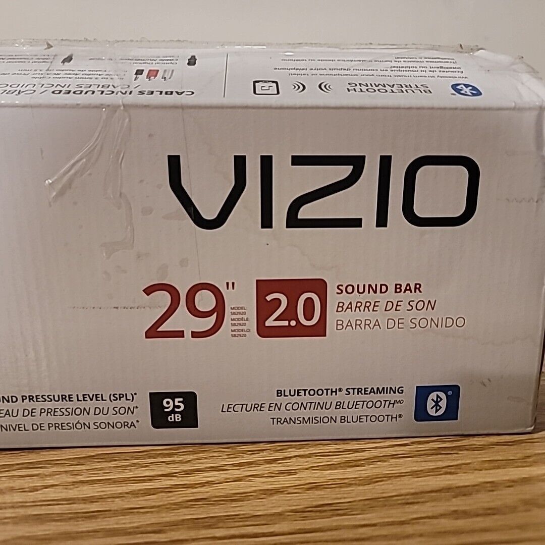 VIZIO SB2920-C6 29" Bluetooth TV Sound Bar With Power Cord No Remote TESTED