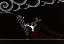 Erte: The Angel 22x30 Archival Quality Fine Art Print