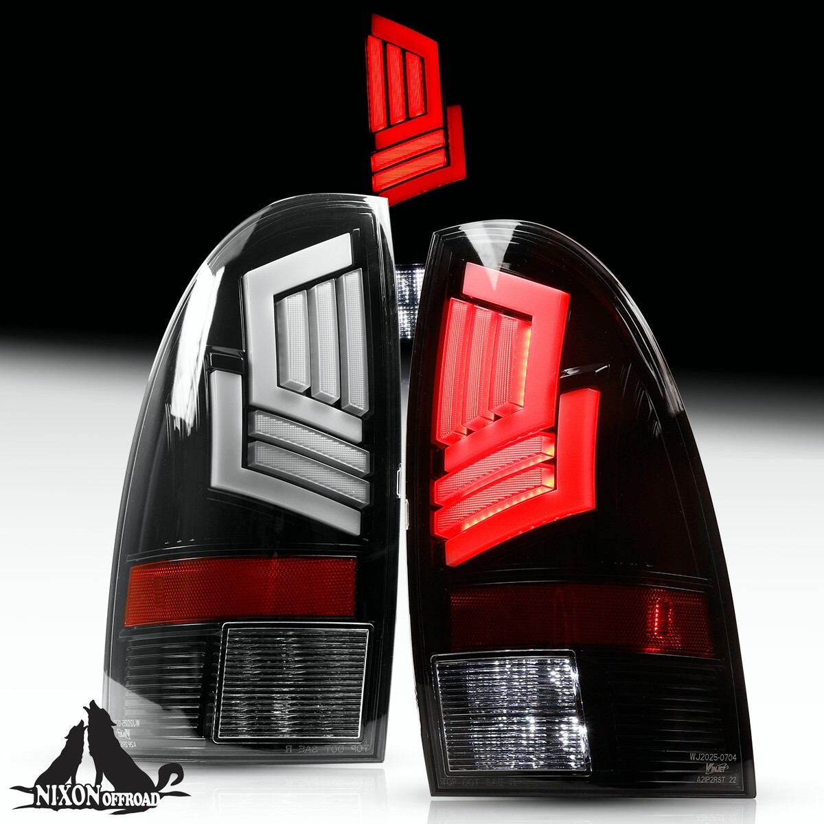 For Black Smoke 2005-2015 Toyota Tacoma LED Strip Tail Lights Lamps Left Right E - Foto 11