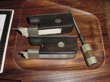 TWO VINTAGE EBONY CELLO BOW FROGS FOR CELLO BOW BUILDING EBONY