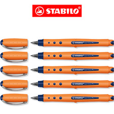 STABILO Tintenroller Rollerball Worker M 0,5 mm Medium blau 5 stück