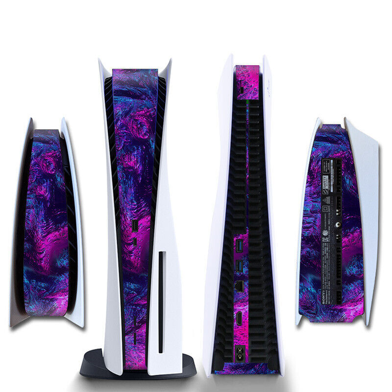 Purple galaxy PS5 Disk Centre Panel Skin Decal Vinyl Sticker Wrap PlayStation5
