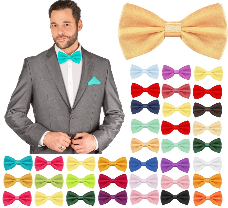 Fliege Schleife Größe verstellbar Busniess Kravatte 12 cm Herren Hochzeit Anzug - Bild 1 von 1