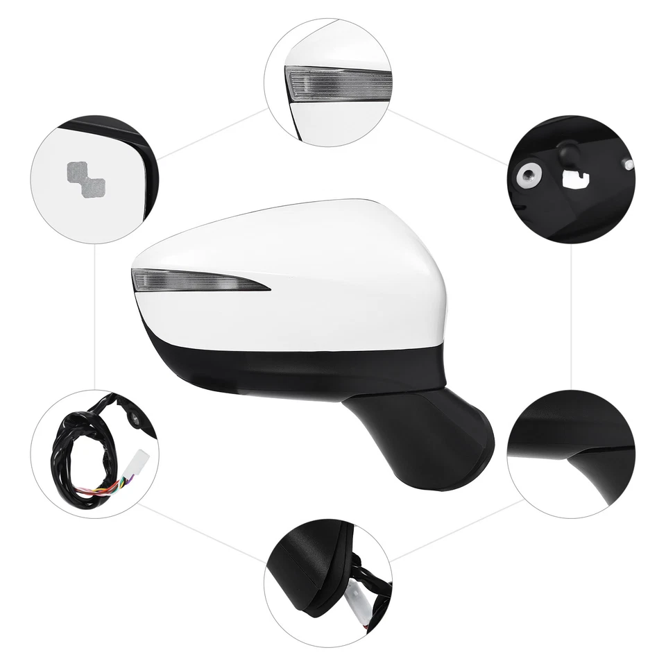 For 2015 2016 Mazda CX-5 Mirror w/ Blind Spot + Turn Signal 9-Pin Passenger Side Foto 3 de 4