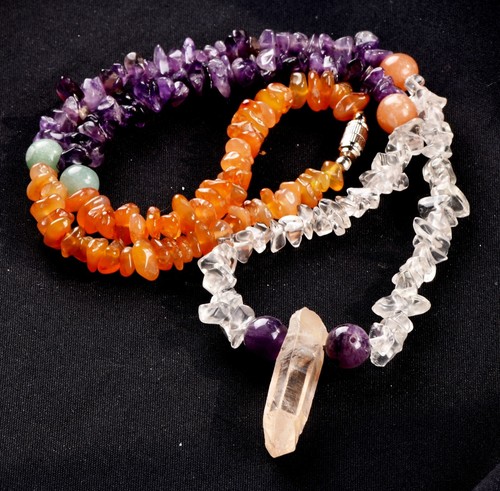 Shamanic Journeyer Crystal Energy Mystic necklace infusion of divine fire#6847 - Picture 2 of 6