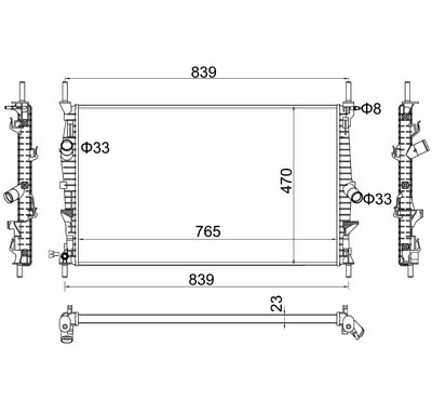 Hart KüHler WasserküHler Passend FüR Ford Transit V363 Kasten FCD FDD FED FFD-image