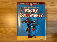 NEW "THE ADVENTURES OF ROCKY & BULLWINKLE" COLLECTOR SERIES 5-VHS BOX SET