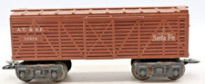 Post War Marx Santa Fe Cattle Car #13975 O Gauge 1:48 Scale Vintage Boxcar Stock