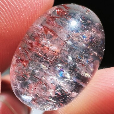 12.8ct Rare NATURAL Clear super7 Crystal Polished