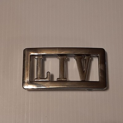 LIV Custom Personalized Name Belt Buckle -Put your name or word on Buckle
