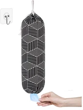 Plastic Bag Holder, Wall Mount Plastic Bag Organizer, Shopping Bags Carrier, Was