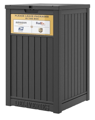 #ad Package Delivery Box for Outside with Sign 48 Gallon Storage with Lockable $59.99