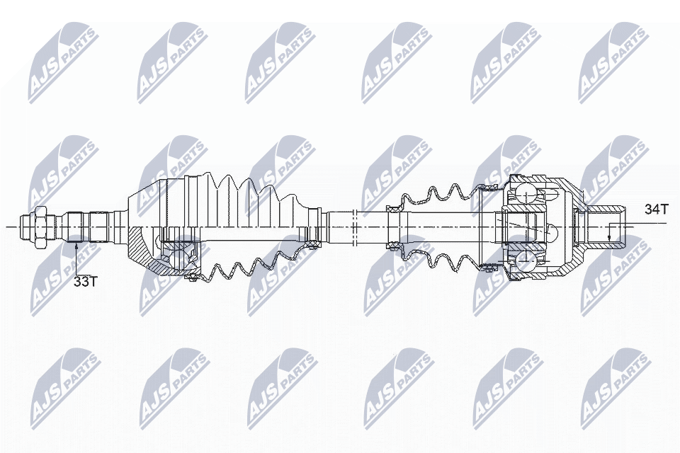 NTY NPW-PL-089 Drive Shaft for OPEL,VAUXHALL - Image 5