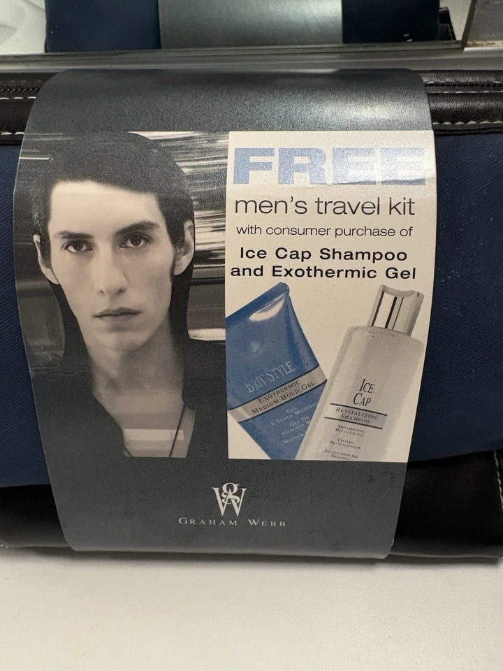 Bolsa de viaje de gel champú revitalizante Graham Webb ICE CAP 11 oz descontinuada 2006 Foto 3 de 4