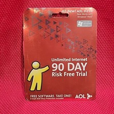 AOL 9.0 VR DISC Vintage install collectible america online VISTA Sealed retro