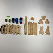 Wooden Train Track Set Trains and more Kids Toy Vintage