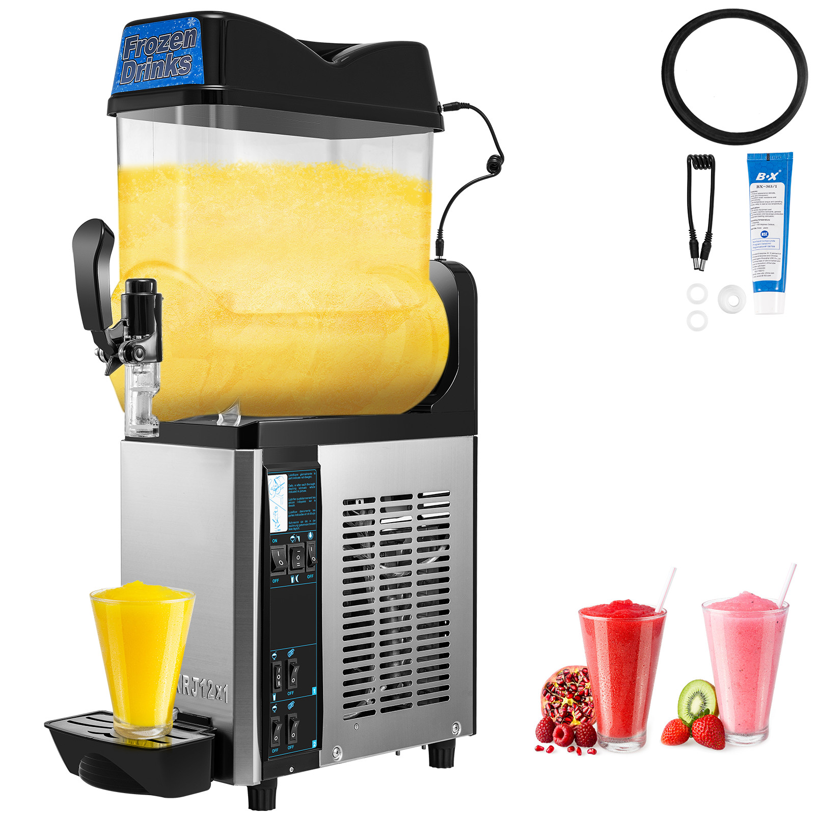 Ginkman All New Commercial 1/2 Tank 12/24L Frozen Drink Slushy Making Machine