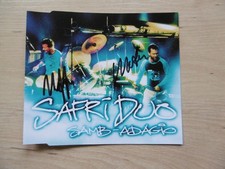 Safri Duo autographs signed CD cover "Samb-Adagio"
